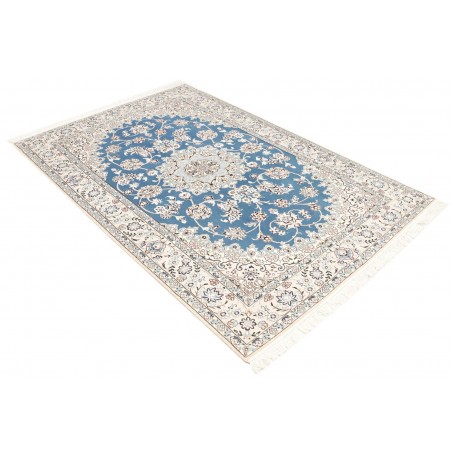 Tappeto Nain 9La Persia bianco blu 137x214