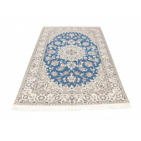 Tappeto Nain 9La Persia bianco blu 137x214