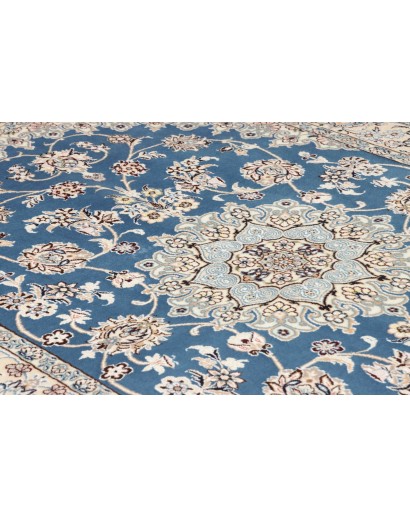 Tappeto Nain 9La Persia bianco blu 137x214