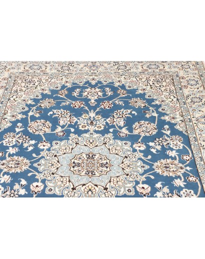 Tappeto Nain 9La Persia bianco blu 137x214