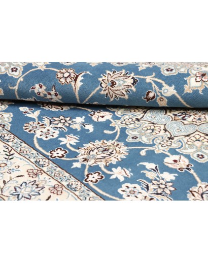 Tappeto Nain 9La Persia bianco blu 137x214
