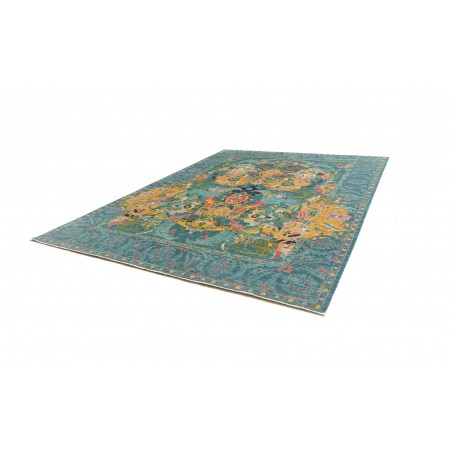 Tappeto Shahi Fine Pakistan blu azzurro 280x367