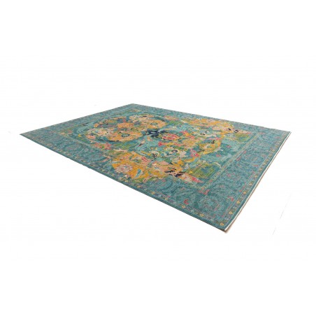 Tappeto Shahi Fine Pakistan blu azzurro 280x367