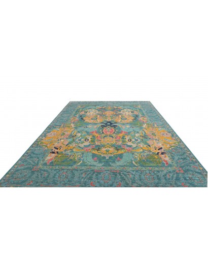 Tappeto Shahi Fine Pakistan blu azzurro 280x367