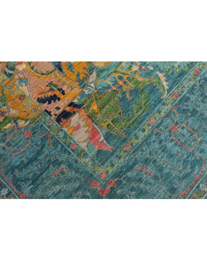 Tappeto Shahi Fine Pakistan blu azzurro 280x367