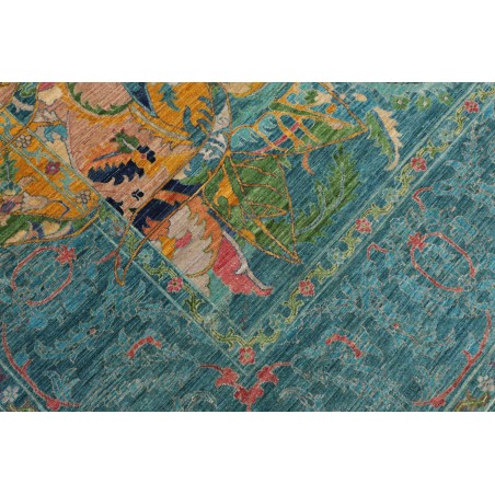 Tappeto Shahi Fine Pakistan blu azzurro 280x367