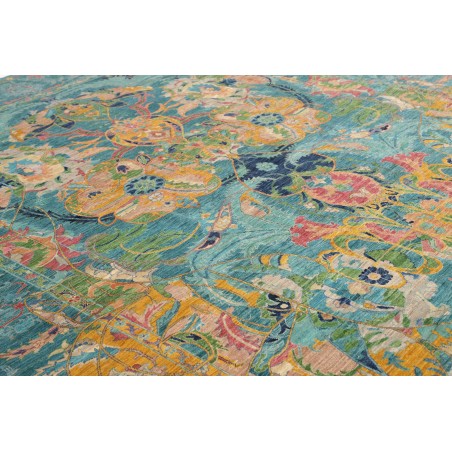 Tappeto Shahi Fine Pakistan blu azzurro 280x367