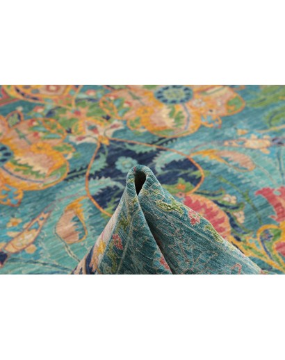 Tappeto Shahi Fine Pakistan blu azzurro 280x367