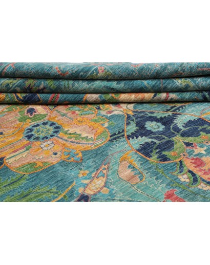 Tappeto Shahi Fine Pakistan blu azzurro 280x367