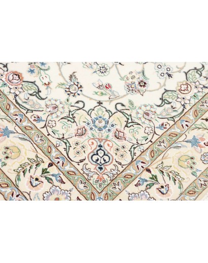 Tappeto Nain 9La Persia bianco verde 157x254