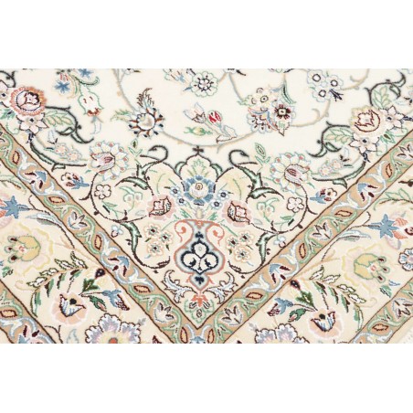 Tappeto Nain 9La Persia bianco verde 157x254