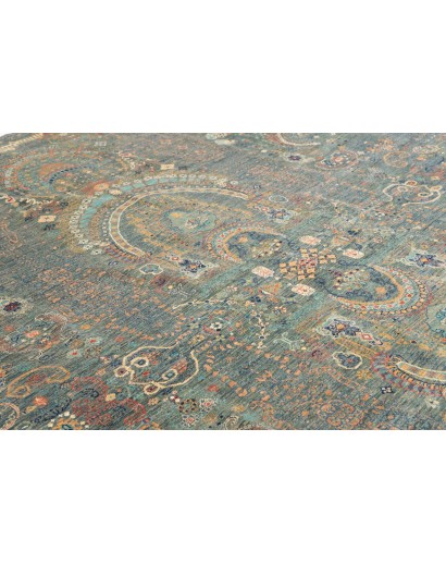 Tappeto Shahi Fine Pakistan bianco azzurro 270x356