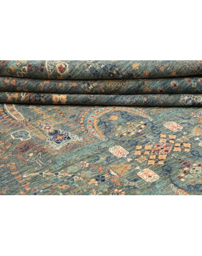 Tappeto Shahi Fine Pakistan bianco azzurro 270x356