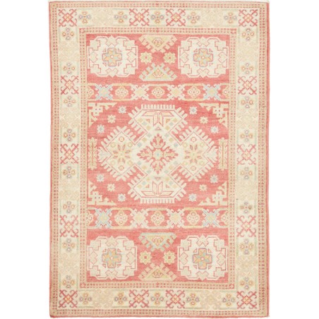 Tappeto Kazak Afghanistan giallo rosso 100x145
