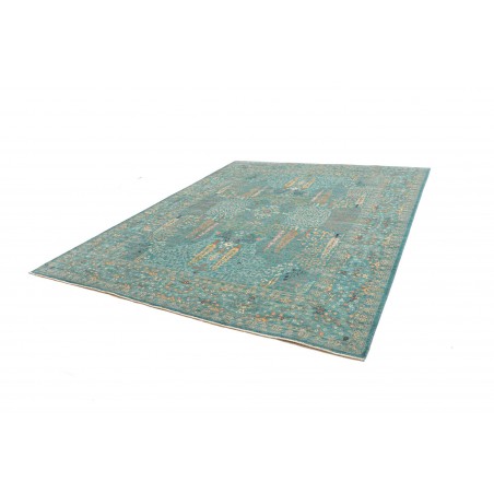 Tappeto Shahi Fine Pakistan blu bianco 247x302