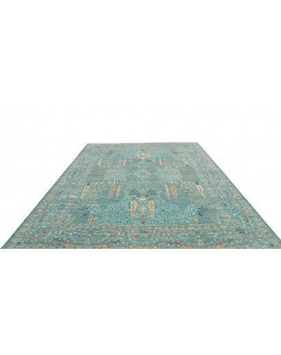 Tappeto Shahi Fine Pakistan blu bianco 247x302