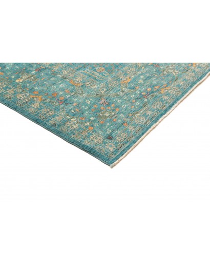 Tappeto Shahi Fine Pakistan blu bianco 247x302
