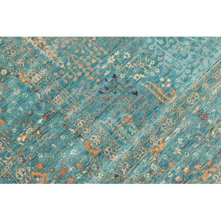 Tappeto Shahi Fine Pakistan blu bianco 247x302