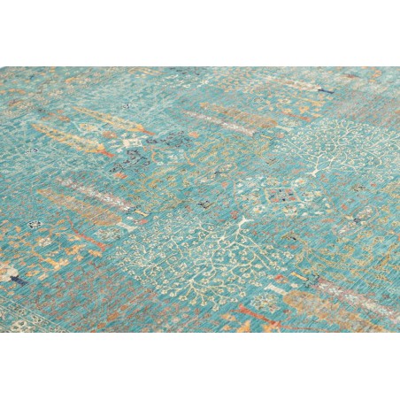 Tappeto Shahi Fine Pakistan blu bianco 247x302