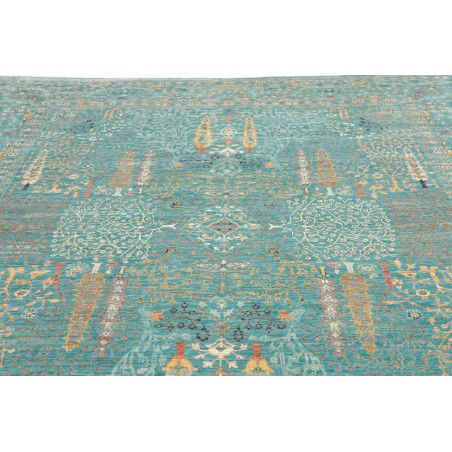 Tappeto Shahi Fine Pakistan blu bianco 247x302
