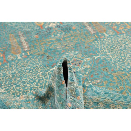 Tappeto Shahi Fine Pakistan blu bianco 247x302