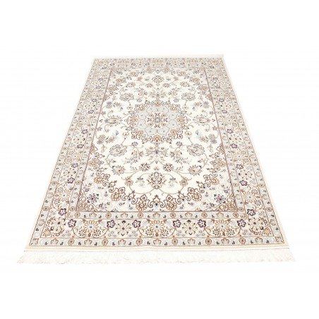 Tappeto Nain 9La Persia bianco azzurro 128x208