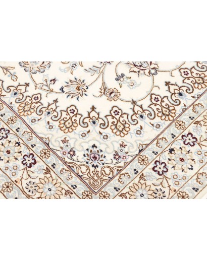 Tappeto Nain 9La Persia bianco azzurro 128x208
