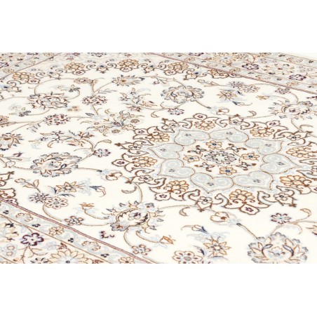Tappeto Nain 9La Persia bianco azzurro 128x208
