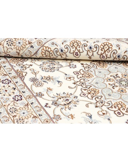 Tappeto Nain 9La Persia bianco azzurro 128x208