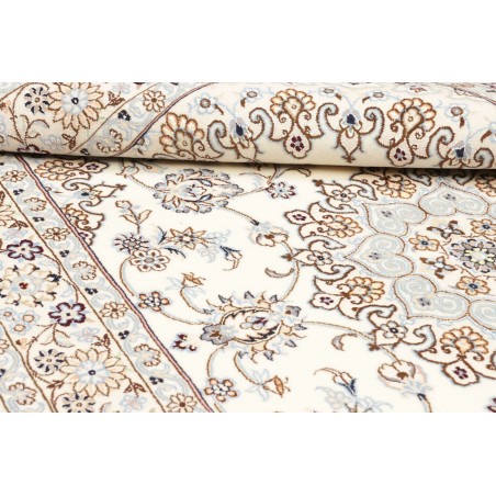 Tappeto Nain 9La Persia bianco azzurro 128x208