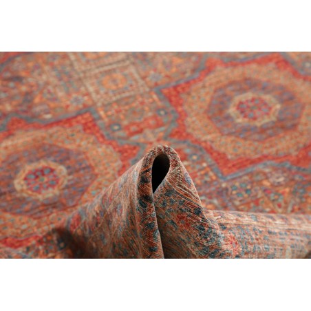 Tappeto Mamlouk Pakistan azzurro bianco 270x366