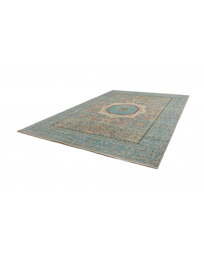 Tappeto Mamlouk Pakistan azzurro verde 278x377