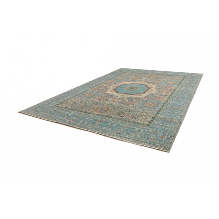 Tappeto Mamlouk Pakistan azzurro verde 278x377