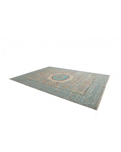Tappeto Mamlouk Pakistan azzurro verde 278x377