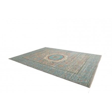 Tappeto Mamlouk Pakistan azzurro verde 278x377