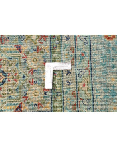 Tappeto Mamlouk Pakistan azzurro verde 278x377