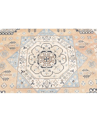 Tappeto Kazak Afghanistan bianco giallo 250x245
