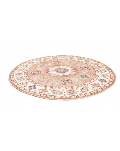 Tappeto Kazak Afghanistan giallo grigio 239x234