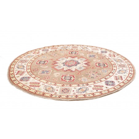 Tappeto Kazak Afghanistan giallo grigio 239x234