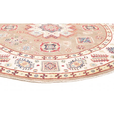 Tappeto Kazak Afghanistan giallo grigio 239x234