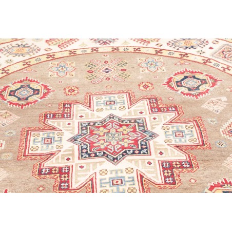 Tappeto Kazak Afghanistan giallo grigio 239x234