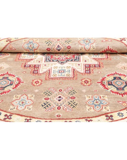 Tappeto Kazak Afghanistan giallo grigio 239x234