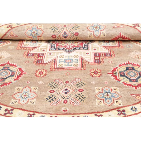 Tappeto Kazak Afghanistan giallo grigio 239x234
