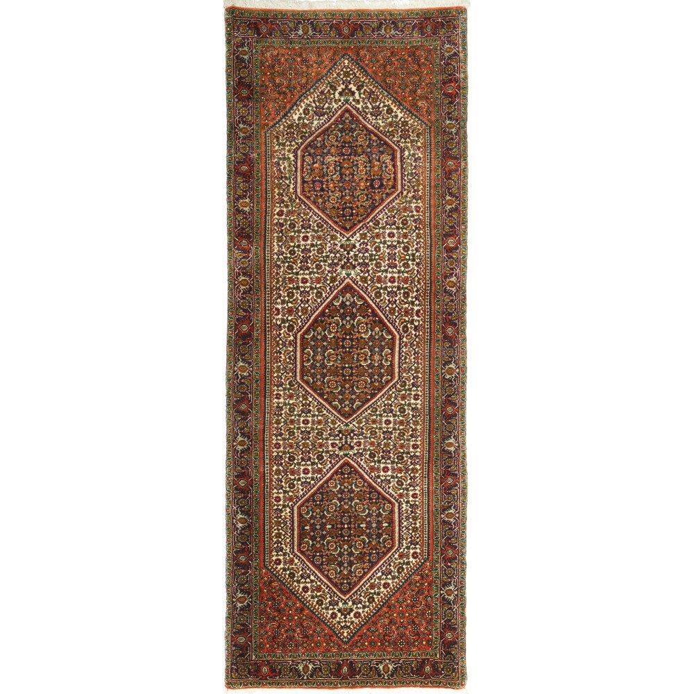 Tappeto Bidjar Persia verde giallo 76x211 Tappeto Bidjar Persia verde giallo 76x211