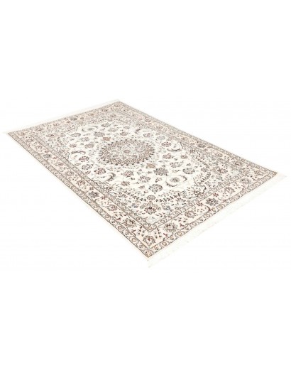 Tappeto Nain 9La Persia bianco azzurro 130x206