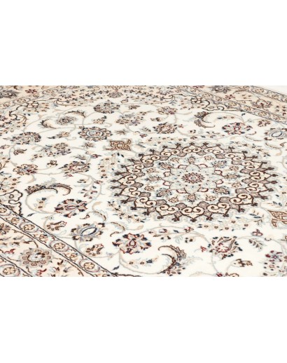 Tappeto Nain 9La Persia bianco azzurro 130x206