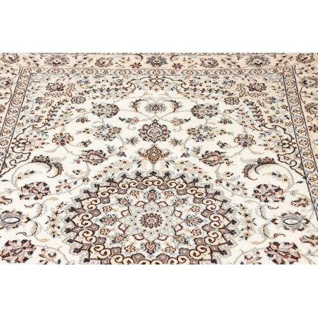 Tappeto Nain 9La Persia bianco azzurro 130x206