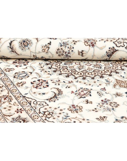 Tappeto Nain 9La Persia bianco azzurro 130x206