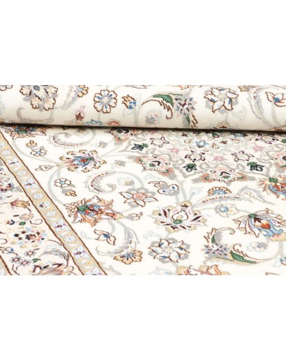 Tappeto Nain 9La Persia bianco beige 136x210