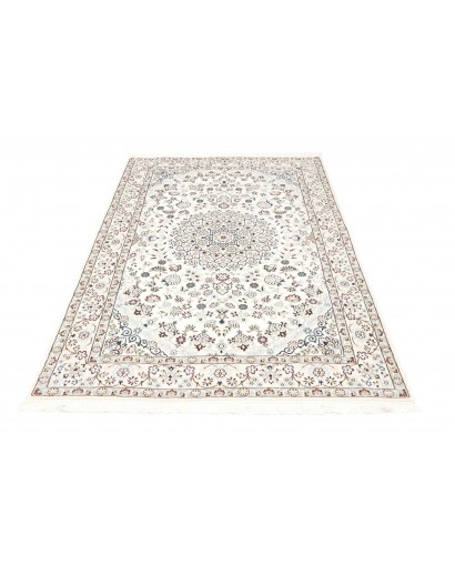 Tappeto Nain 9La Persia bianco verde 140x207